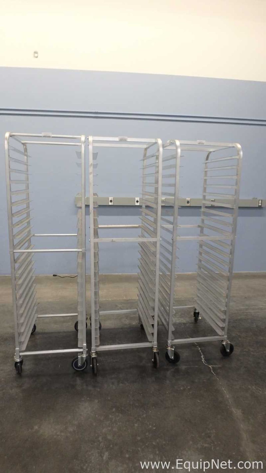 Lot of 3 Allstrong Mobile Pan Rack Full Height Open Sides with Slides for 20 18inx26in Pans - Image 8 of 8