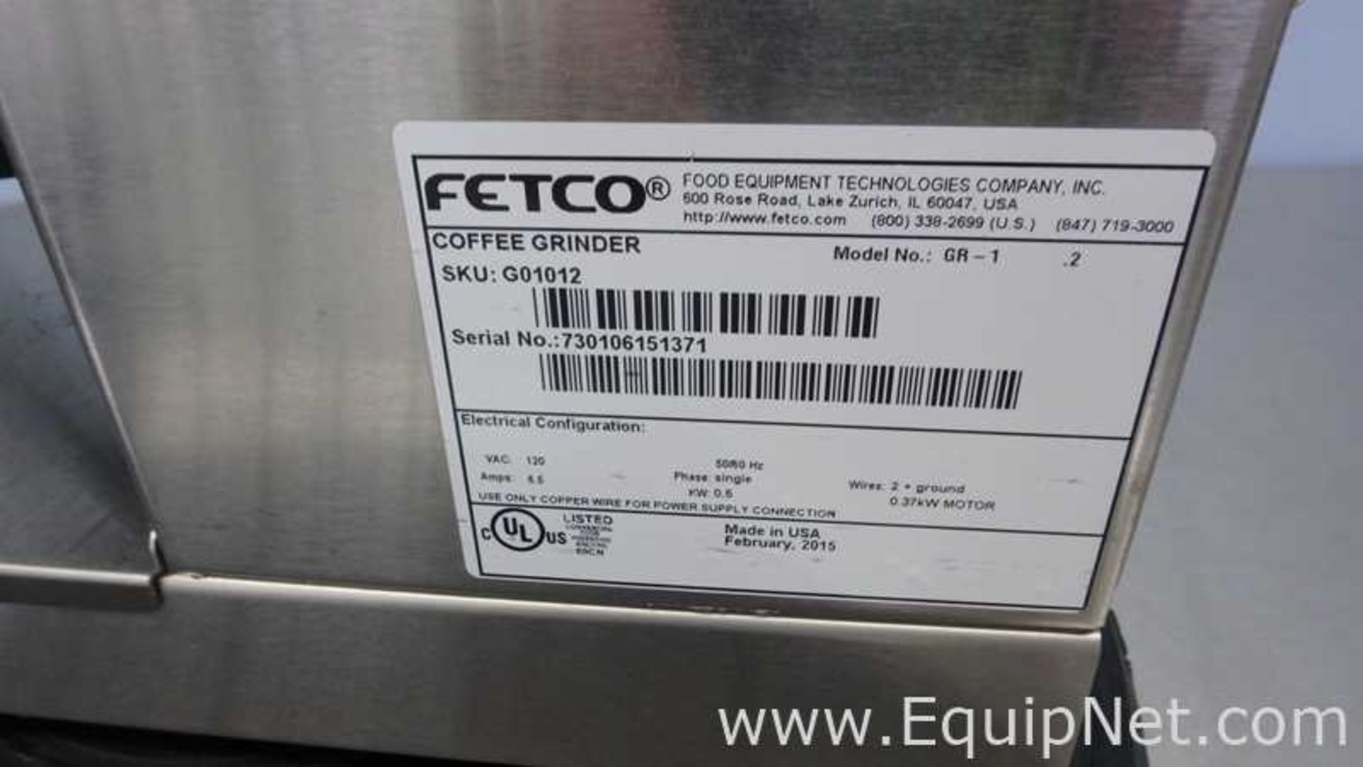 FETCO GR-1 -2 Coffee Grinder - Image 2 of 8