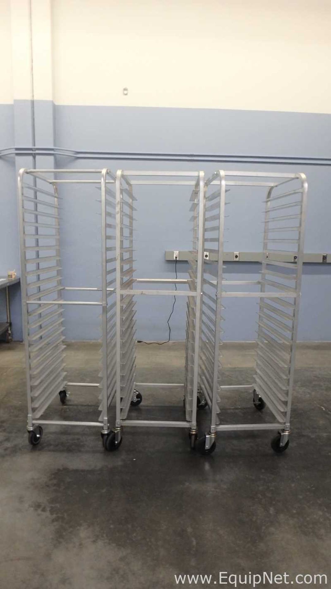 Lot of 3 Allstrong Mobile Pan Rack Full Height Open Sides with Slides for 20 18inx26in Pans - Image 2 of 8