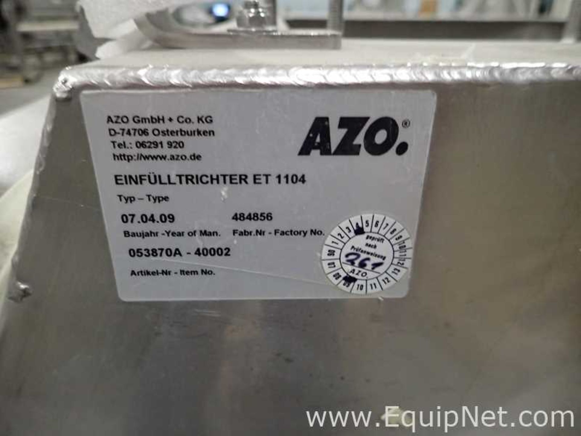 AZO Raw Material Production Equipment - Image 12 of 21