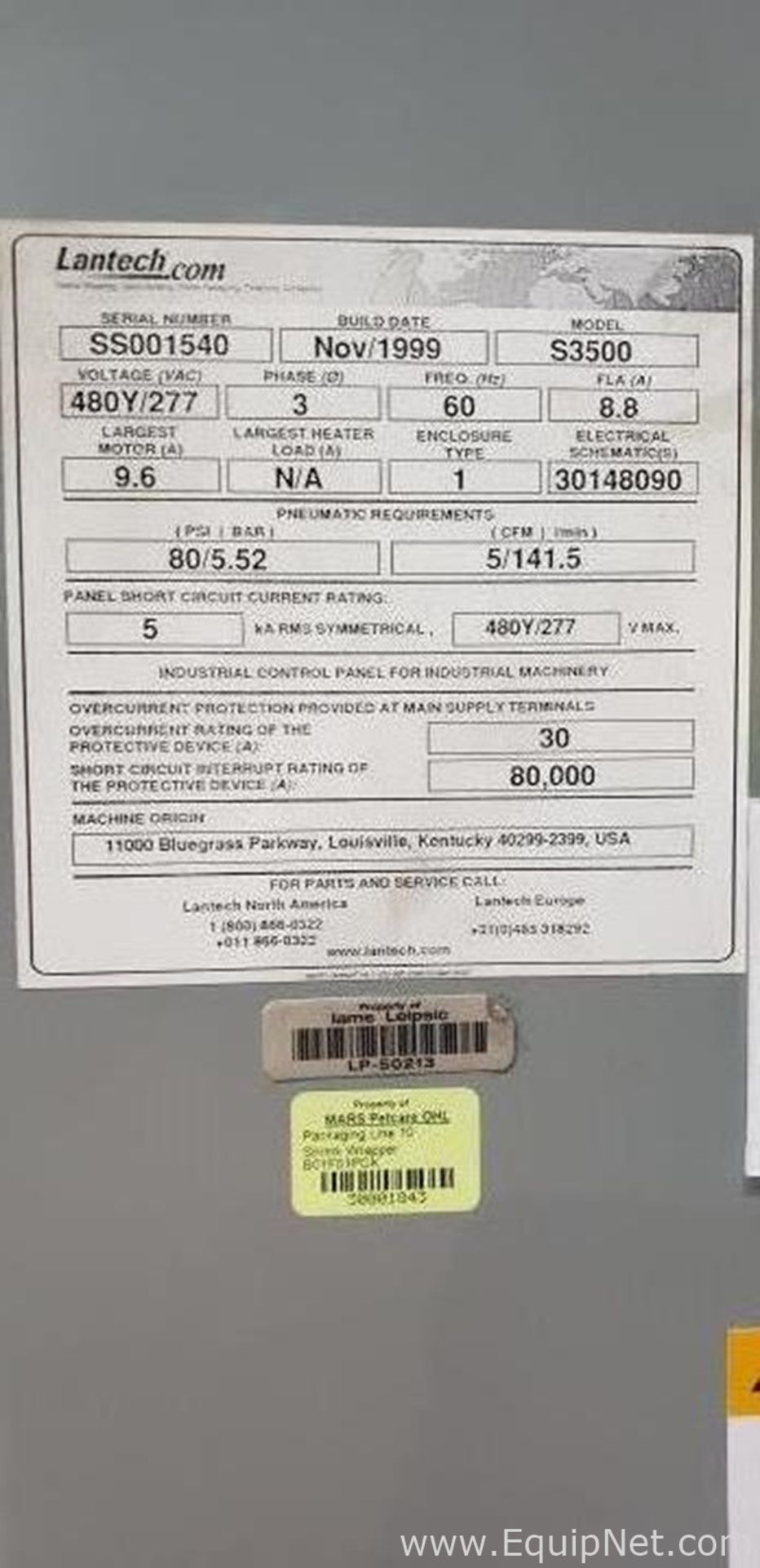 Lantech S3500 Pallet Wrapper - Image 4 of 4