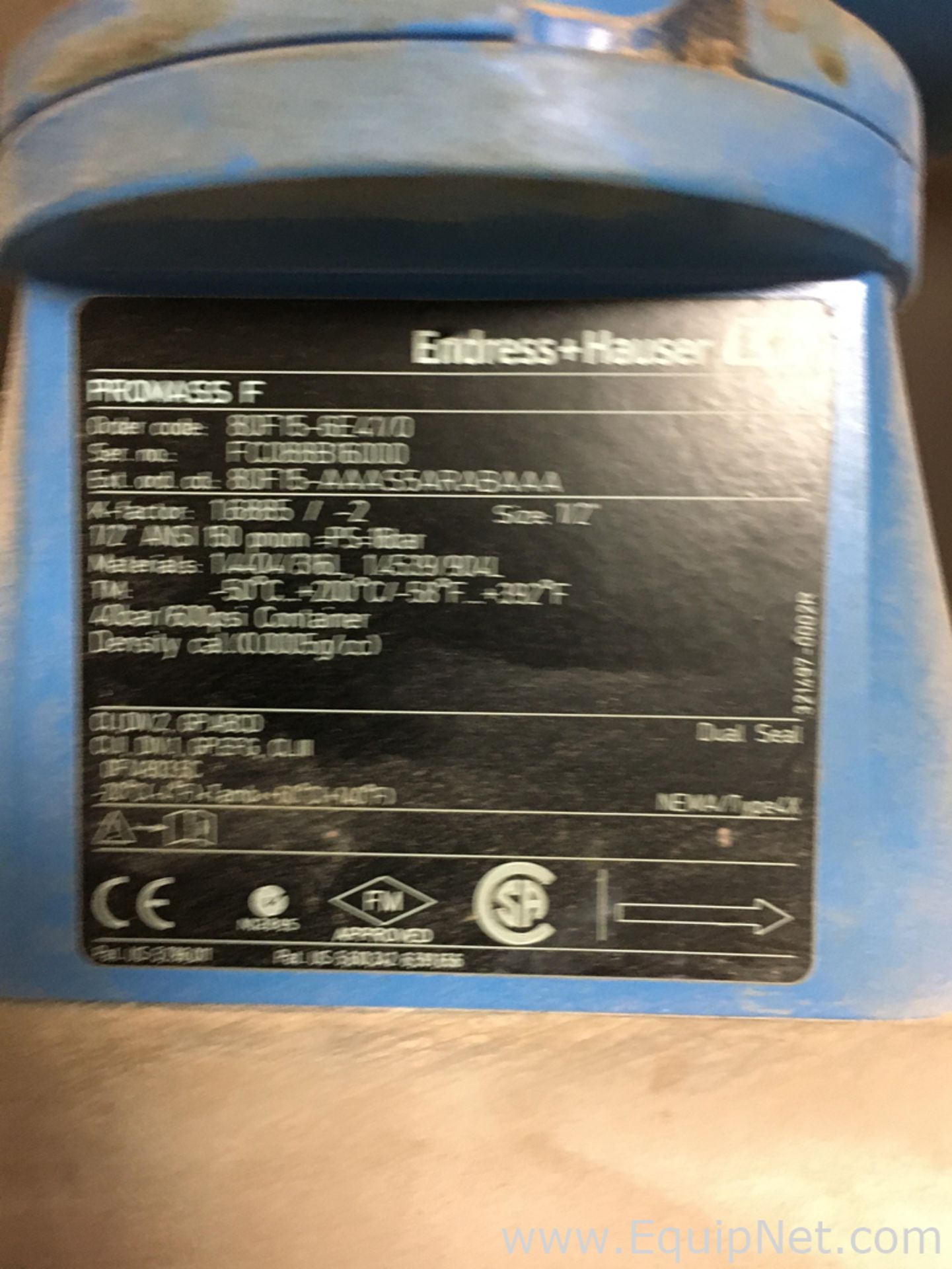 Endress and Hauser Promass F Flow Meter - Image 4 of 4