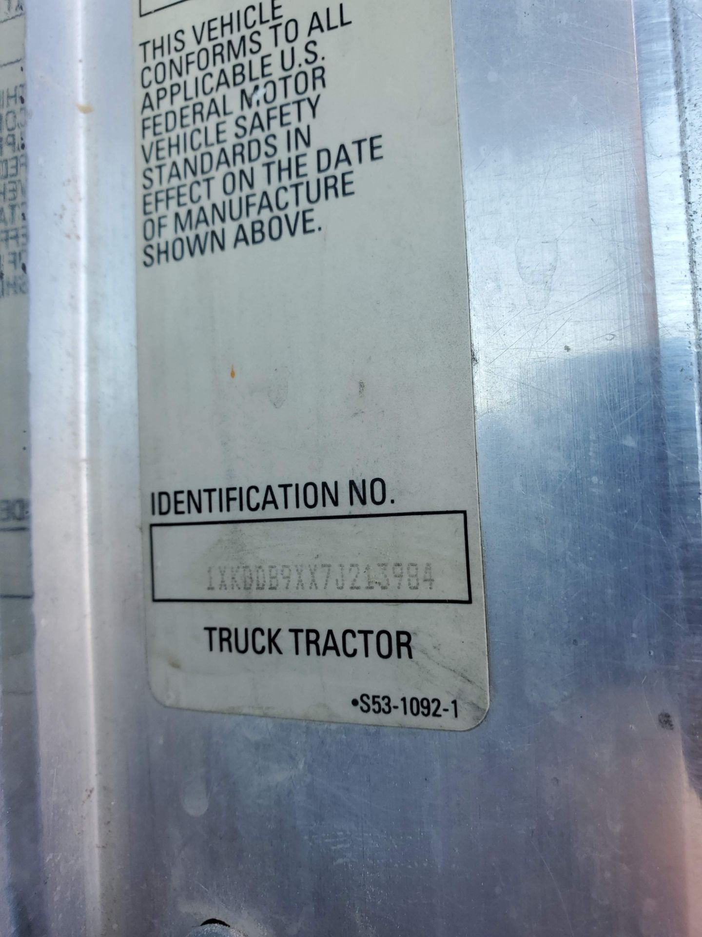 2007 Kenworth Tractor Truck (Located in LaBarge, WY) - Image 2 of 2
