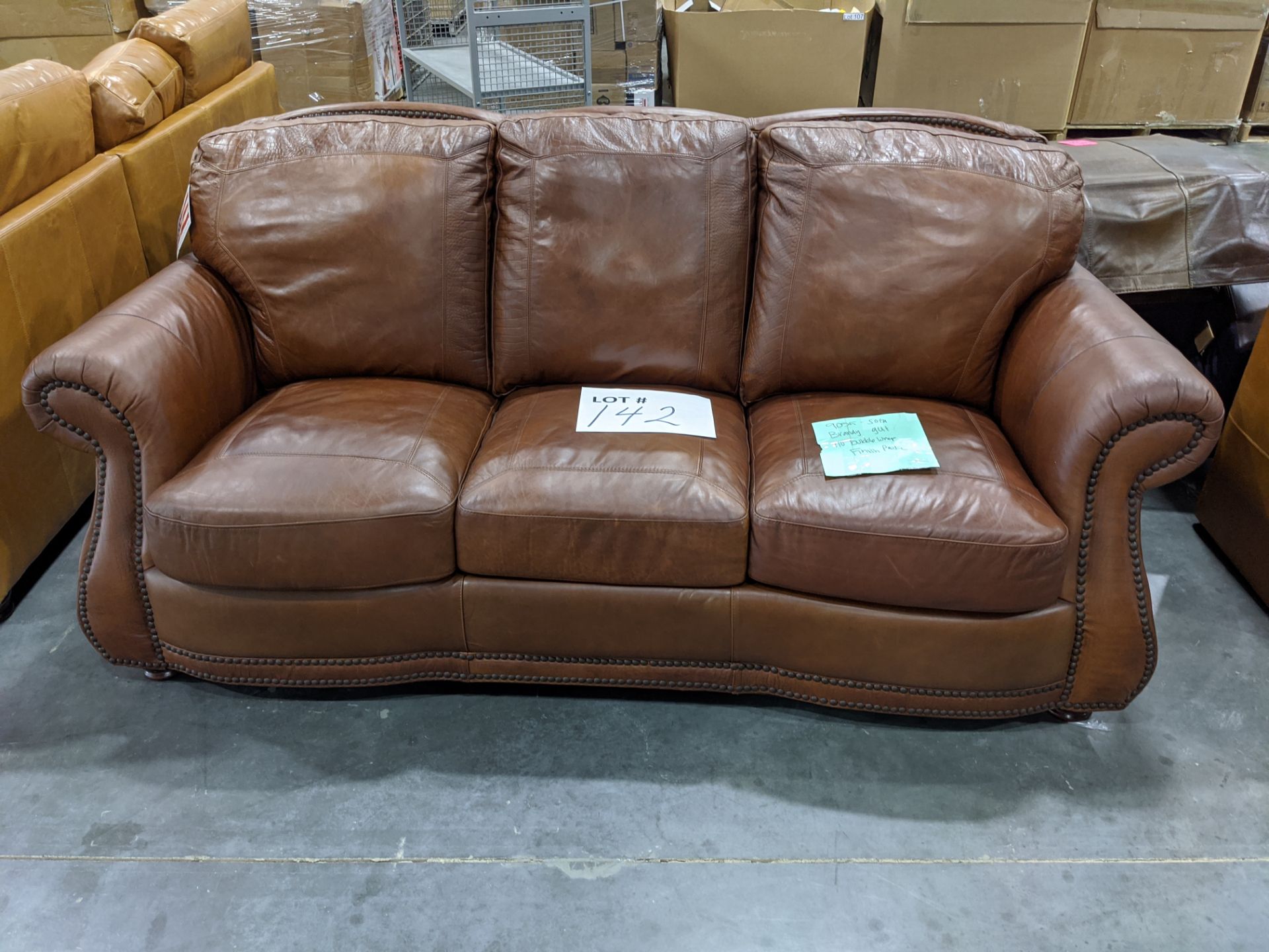 Leather Sofa - Image 4 of 4