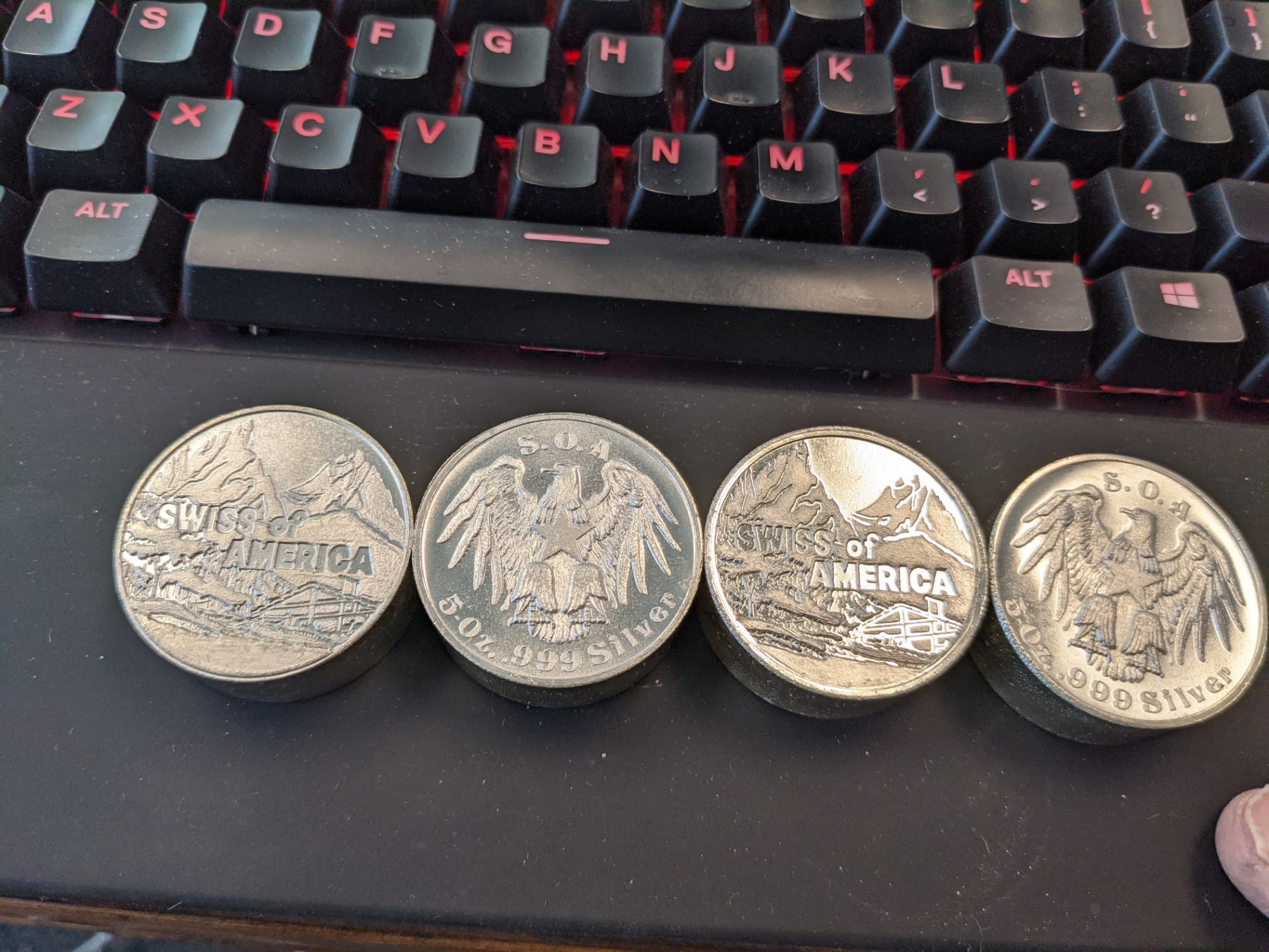 4 5oz silver coins