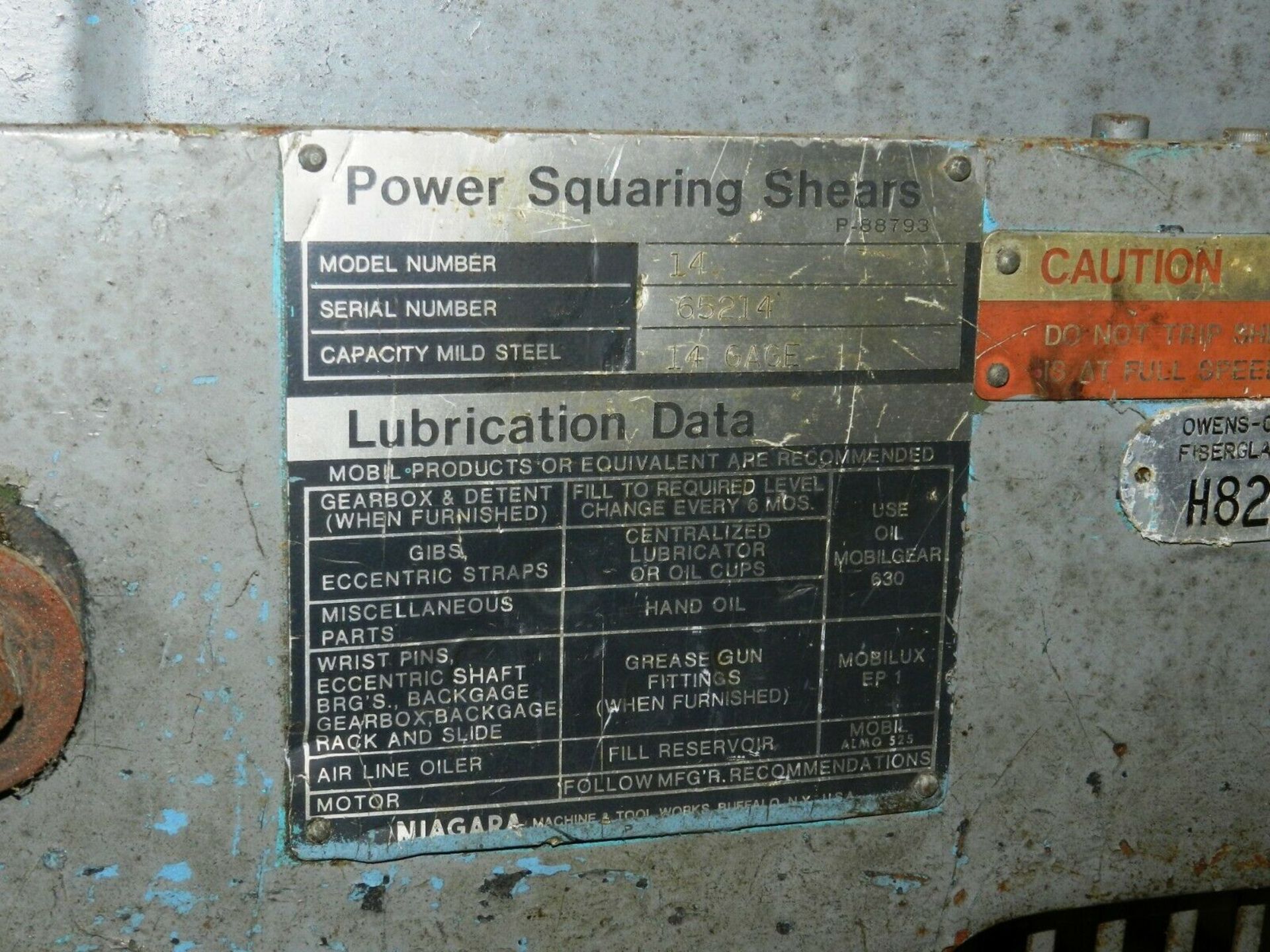 Niagara Power Squaring Shear 14 Gage Capacity - Image 4 of 5