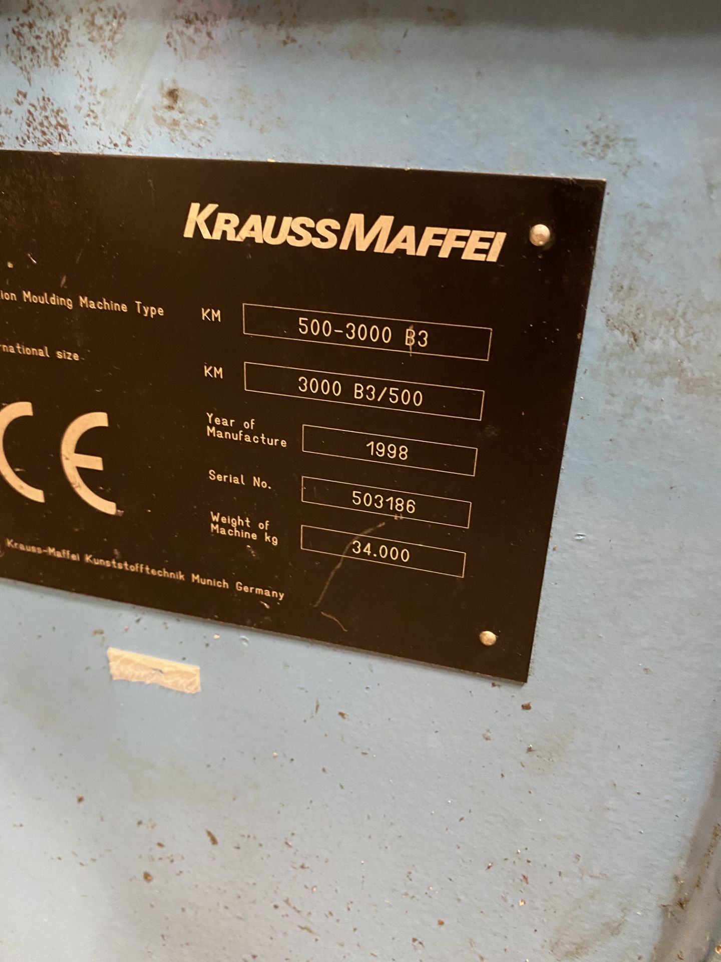 Krauss Maffei 550 Ton Injection Molding Machine 500-3000 B3 1998 - Image 4 of 9