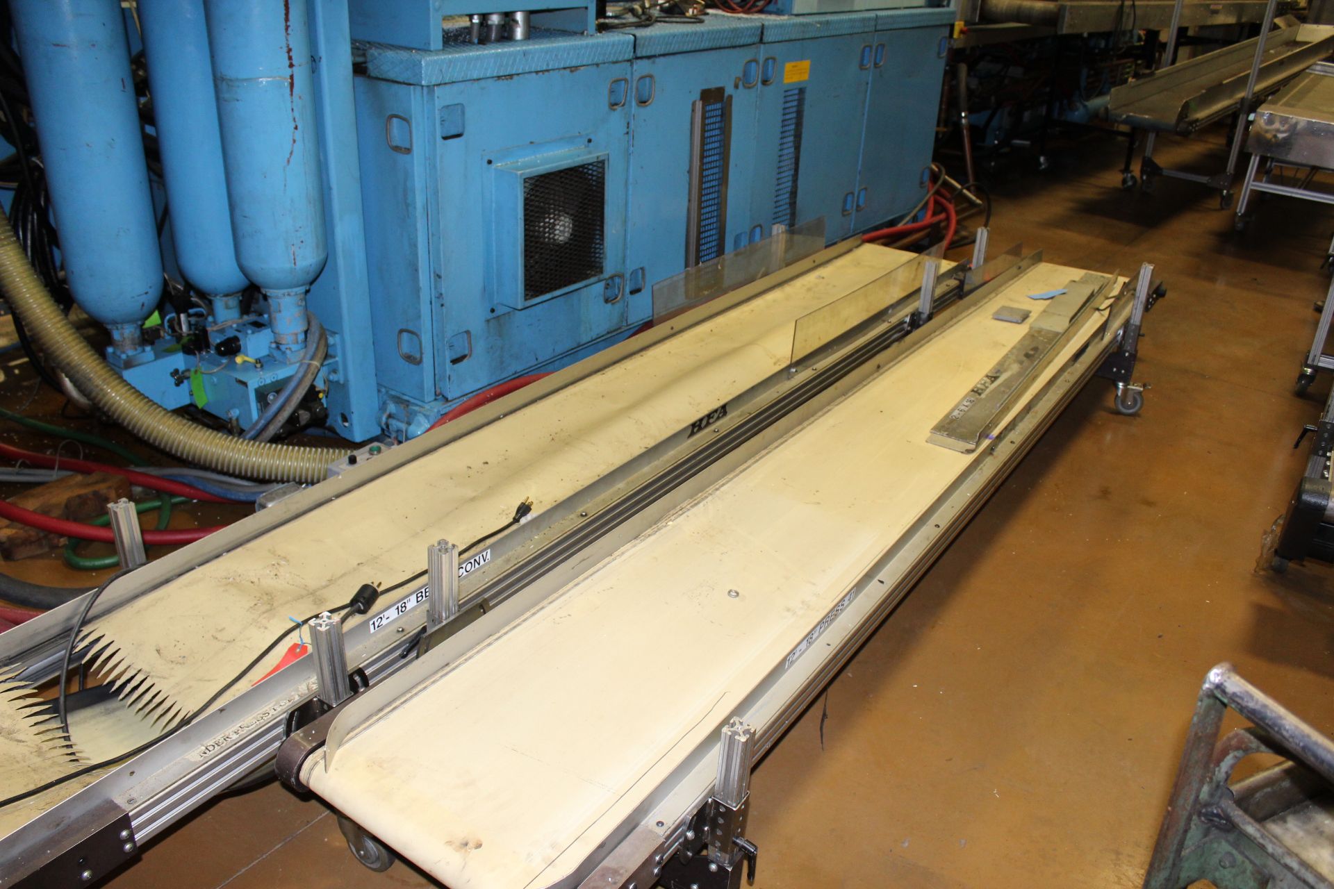 (Lot of 2) HFA 17" x 12' Belt Conveyor