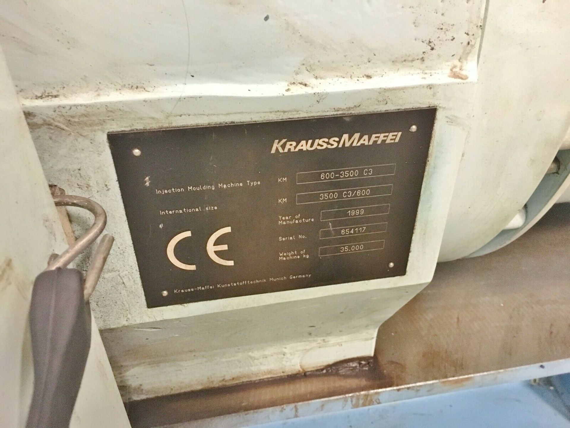 Krauss Maffei 600-3500 C3 Injection Molding Machine 1999 - Image 3 of 4