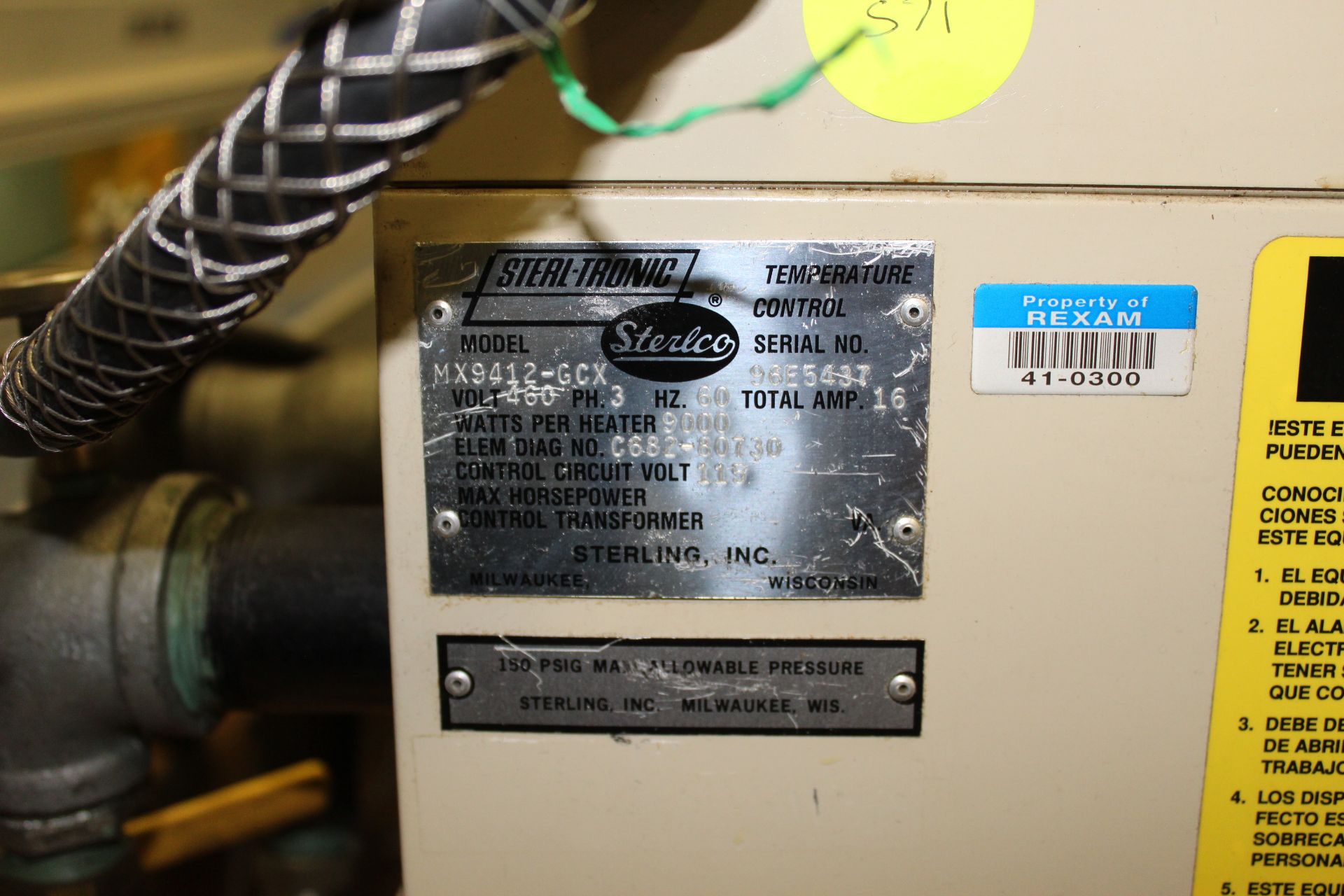 Sterlco Temperature Controller MX9412-GCX - Image 2 of 2