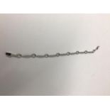 9ct Diamond bracelet approx 6.6g