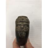 19th Century Scottish snuff mull in horn form with Cairngerm