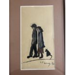 Framed watercolour signed L.S Lowry