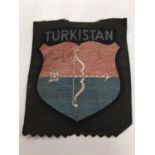 WWII period Turkestan fabric badge