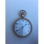 Gold plated pocket watch