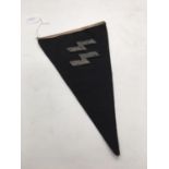German WWII type SS pennant