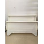 White Sleigh bed 160cm x 205cm all present