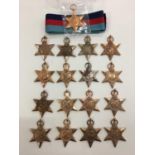 16 39-45 stars and a Burma star.