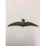 RFC pilots wings, bronze pinback