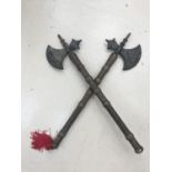 Two Battle Axes.