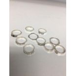 Quantity of dress rings and silver dress rings