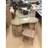 Vintage dressing table and stool + drawers