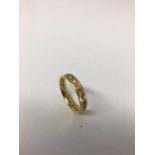 18ct diamond half eternity ring approx 4.2g