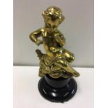 19th century bronze putti A/F