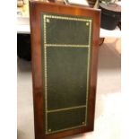 Reproduction yew veneered leather topped desk