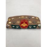 Russian side cap with badges