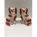Pair Staffordshire dogs
