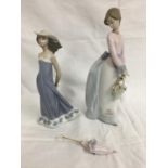 Two Lladro ladies