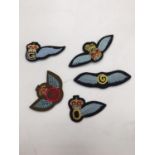 Mixed modern fabric flying badges