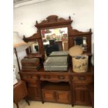 Victorian mahogany mirrored sideboard