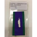 Queens commendation for valuation service ribbon bar.