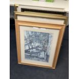 Quantity of large framed prints