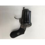 19th century Liege knuckle pistol