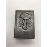 German WWII type metal match box holder