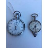 Smiths 1/5th second stopwatch and compass orienteering tool