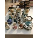 Quantity of ceramics to include vases, plates etc