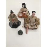 Qty of vintage Japanese dolls.