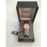 Seiko gents gold plated dress watch