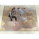Clown print "Pot at the end of the rainbow" by robert Owen.