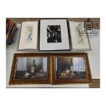 Qty of framed photographs and signed ltd ed prints.