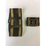WWII Style German 2nd Class Spange on Imperial German Button Hole ribbon & 2nd Class Spange on medal