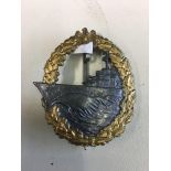 Kriegsmarine cruiser badge by FO.