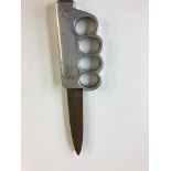WWI Style British trench fighting knife dated 1916.