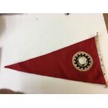 WWII Style German Teno pennant flag.