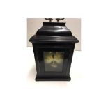 18/19th century English bracket clock in ebonised case with silvered chapter ring