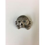 WWII Style Waffen SS Allgemeine Totenkopf Death Head cap skull badge.